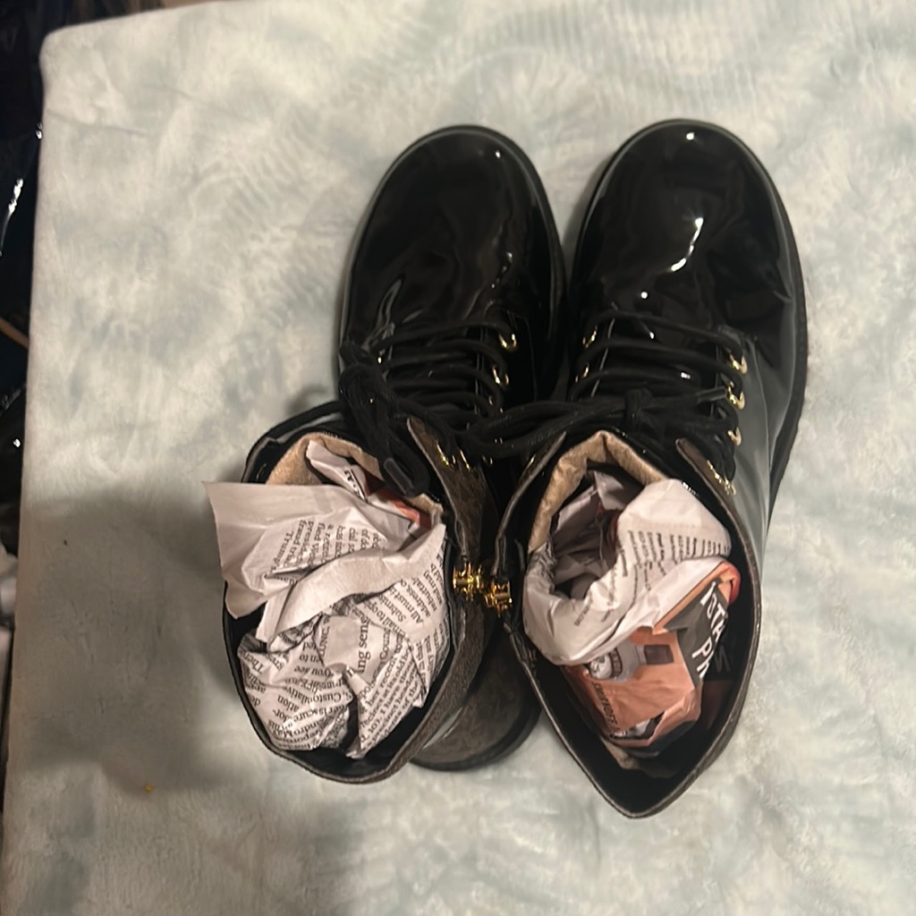 Mk Used Patent Boot  Size 10 Sold As Is
